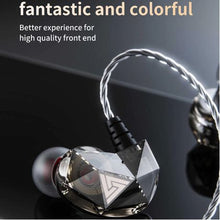Load image into Gallery viewer, QKZ AK2 Sport Headphone with Mic In Ear Diamond Fuselage Earphone
