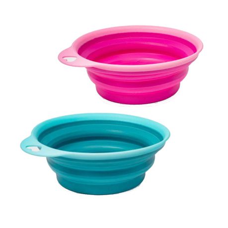 15CM Silicon Collapsible Feeding Bowls for Pets - Cat and Dog Bowl - 2 Pack Buy Online in Zimbabwe thedailysale.shop