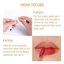 Load image into Gallery viewer, Tattoo Lip stain, 20 Piece Disposable Cotton Swab Lip stain

