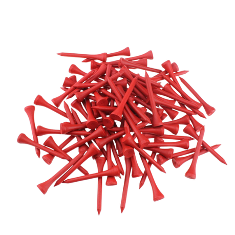 Plastic Golf Tees - Pack Of 50 - Red Buy Online in Zimbabwe thedailysale.shop