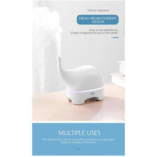 Load image into Gallery viewer, Elephant Ultrasonic USB Aroma Diffuser Humidifier - White
