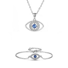 Load image into Gallery viewer, Crystalize 925 Sterling Silver Evil Eye Set with Swarovski Crystals
