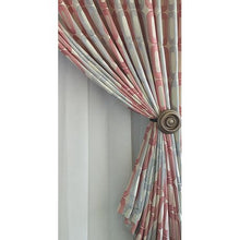 Load image into Gallery viewer, Curtain Set - 5m Crinkle O Maroon + 5m Tiny Dash Voile
