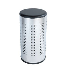 Load image into Gallery viewer, Wenko - Laundry Basket 46L / Bathroom Seat -  Bergamo - Steel / Wood
