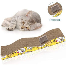 Load image into Gallery viewer, UrbanPets - Cat Scratcher Textures Design Wave Curved Shape Wide Corrugate
