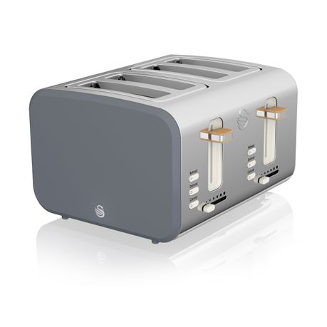 Swan Nordic 4 Slice Stainless Steel Toaster with Rubberised Finish Buy Online in Zimbabwe thedailysale.shop