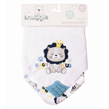 Load image into Gallery viewer, Baby Lion 2 Pack Bandana Teether Bib
