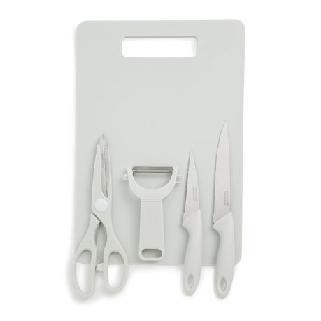 Essentials - 5 Piece Knife Set - White