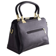 Load image into Gallery viewer, Urban Muse Sidewalk Structured Tote - Black &amp; Gold
