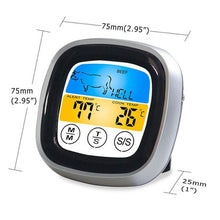 Load image into Gallery viewer, Lifespace 300deg Touch Screen Digital Thermometer with timer &amp; probe
