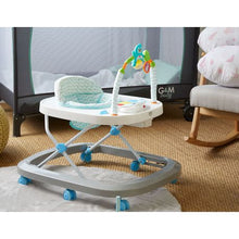 Load image into Gallery viewer, George &amp; Mason Baby - Penguin Toy Blue Chevron Walker
