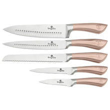 Load image into Gallery viewer, Berlinger Haus 6-Piece Stainless Steel Knife Set Rose Gold

