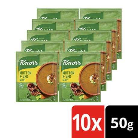 Knorr Mutton & Vegetable Soup 10x50g Buy Online in Zimbabwe thedailysale.shop