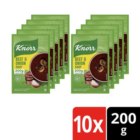 Knorr Beef & Onion Soup 10x200g Buy Online in Zimbabwe thedailysale.shop