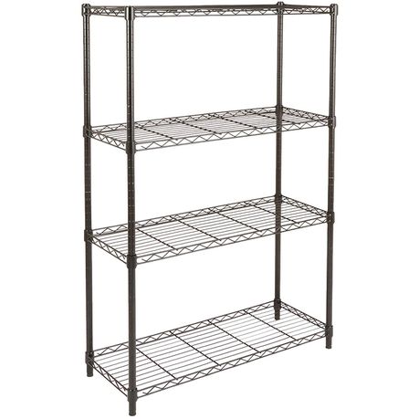Anchor Heavy Duty 4 Tier Black Steel Wire Storage Shelving 160Kg per Shelf Buy Online in Zimbabwe thedailysale.shop