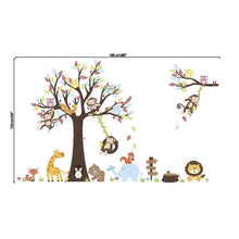 Load image into Gallery viewer, Home Wall Stickers Animal Tree Kids
