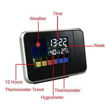 Load image into Gallery viewer, Digital LCD Alarm Clock Weather Station Calendar
