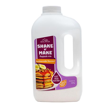 Berg River - Shake n' Make Flapjack Mix - Buttermilk 325g Buy Online in Zimbabwe thedailysale.shop
