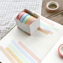Load image into Gallery viewer, Washi Tape Box Set of 5 Colors (Sunset)
