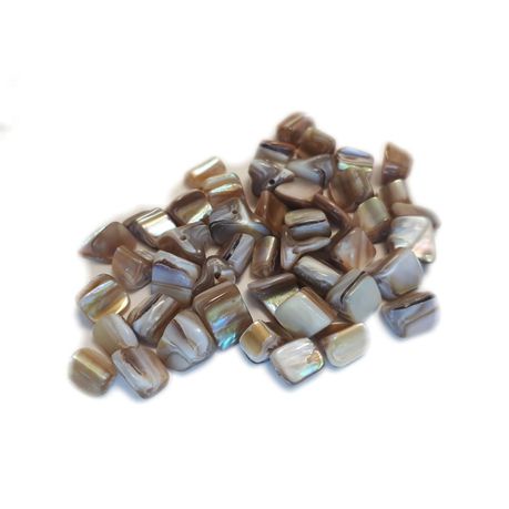 BEAD COOL - Shell Irregular - Cream - 200pcs (Dia 5mm by 15mm) 0.5mm Hole Buy Online in Zimbabwe thedailysale.shop