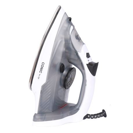 Conic - 2200W Stainless Steel Steam Iron - White & Black Buy Online in Zimbabwe thedailysale.shop
