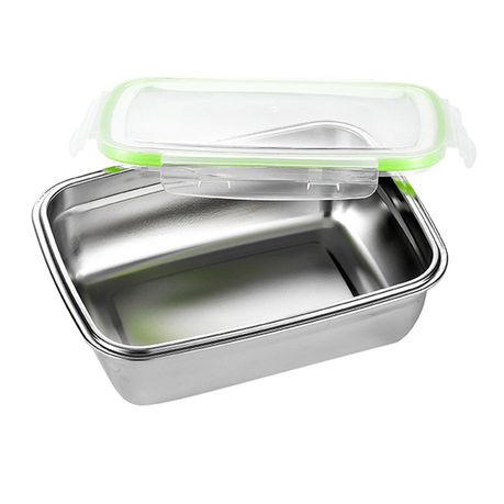 CheffyThings Stainless Steel Bento Lunch Box with Lid 550ml Buy Online in Zimbabwe thedailysale.shop