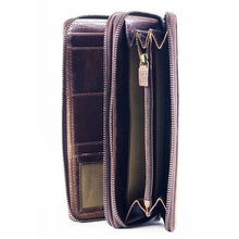 Load image into Gallery viewer, Nuvo - Genuine Leather 160 Double Zip Travel Wallet

