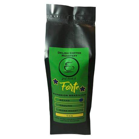 Delish Coffee Roastery - Forte Superior Brazilian - 1kg Beans Buy Online in Zimbabwe thedailysale.shop