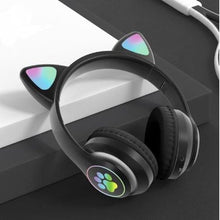 Load image into Gallery viewer, Cat Ear LED Wireless Bluetooth Headphone
