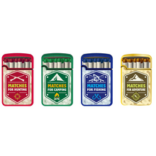 Load image into Gallery viewer, 4 pack Zengaz Jet Flame Lighter Match Design
