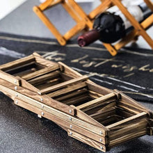 Load image into Gallery viewer, 8 Wine Collapsible Folding Bottle Honeycomb Wooden Storage Rack
