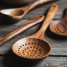 Load image into Gallery viewer, Hubbe Bamboo Skimmer Spoon Spatula
