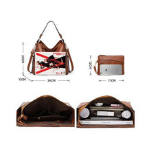 Load image into Gallery viewer, Ladies Pink Satchel Shoulder Handbag with Sub Bag (HB-YL9035-PI)

