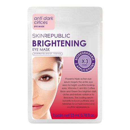 Skin Republic Brightening Eye Mask (3 x Pairs) - 23 ml