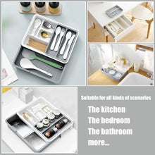 Load image into Gallery viewer, Expandable Drawer Organizer Kitchen Cultery Tray

