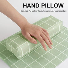 Load image into Gallery viewer, Salon Nail Art Pillow Hand Holder Cushion Arm Rest Pad Set-Green
