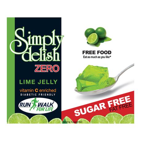 Simply Delish - Zero Jelly - Lime - Sugar Free  - Vegan - 6 pack Buy Online in Zimbabwe thedailysale.shop