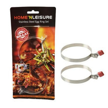 Load image into Gallery viewer, Egg Rings Set - Stainless Steel - 2 Ring Pieces Per Pack
