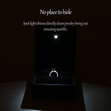 Load image into Gallery viewer, Synergy360 LED Jewelry Ring Gift Box Case - Black
