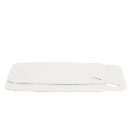 George & Mason - 2 Piece Cutting Board Set - White