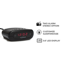 Load image into Gallery viewer, Ultra-Link Digital FM Alarm Clock Radio-2 Alarm Stereo Sound
