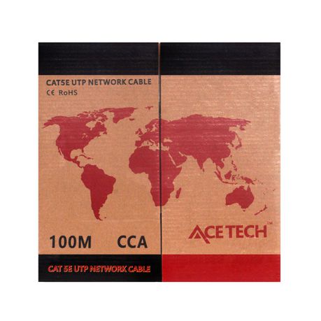 Acetech Cat 5e UTP CCA Cable (100m Box) Buy Online in Zimbabwe thedailysale.shop