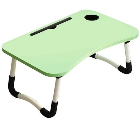 Portable Foldable Laptop Stand Desk for Bed & Sofa - Green