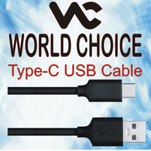Load image into Gallery viewer, World Choice 1M USB Type C Charging &amp; Data Cable Black for Type C Devices
