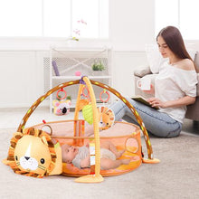 Load image into Gallery viewer, 3-in-1 Lion Activity Play Mat Gym &amp; Ball Pit
