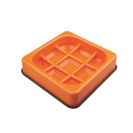 M-Pets Anti-Scoff Waffle Dog Bowl - Orange Buy Online in Zimbabwe thedailysale.shop