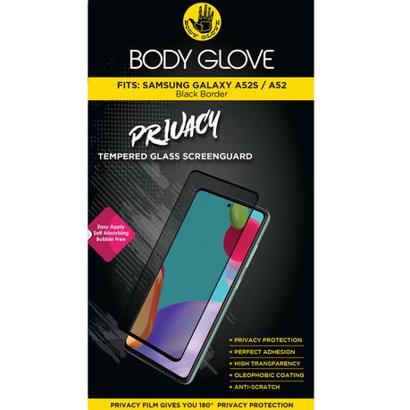 Body Glove Samsung Galaxy A52S/A52 Privacy Tempered Glass Screen guard Buy Online in Zimbabwe thedailysale.shop