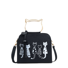 Load image into Gallery viewer, Women Mini Small Square Pack Shoulder Bag Cartoon Print With Cat Ear Handle
