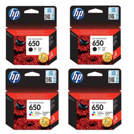 HP 650 Ink Combo Pack - 2 xHP650 Black & 2 x HP 650 Colour Buy Online in Zimbabwe thedailysale.shop