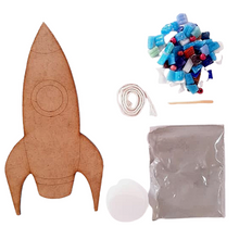 Load image into Gallery viewer, Mosaic Craft Kit – Space Rocket
